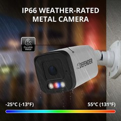 Defender Sentinel NSCB1-A 4K Ultra HD 2.8mm Wired Security Camera