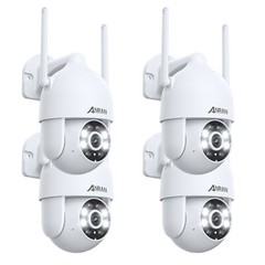 ANRAN 3MP Security Camera Wireless Outdoor WIFI 360° PTZ Home Color Night Vision