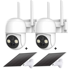 4MP Wireless Wi-Fi Solar Camera Outdoor Solar Powered Security Camera System 360