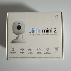 Blink – Mini 2 Indoor/Outdoor 1080p Plug-In Security Camera- WHITE