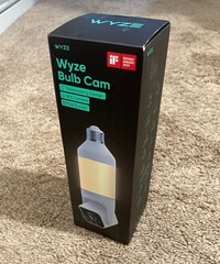 Wyze Bulb Cam 2K Wi-Fi Indoor/Outdoor Color Night Vision 2-Way Audio White