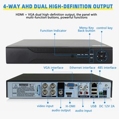 4 Camaras De Seguridad Interno 1080P CCTV Para Casa Oficina Con Vision Nocturna