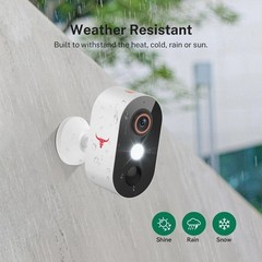 2 Pack Wireless Security Camera System Smart Night Vision Outdoor WiFi Cameras