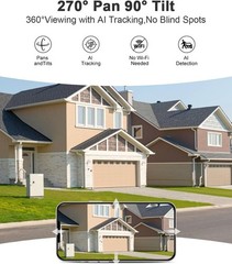 Lifetime Free Unlimited Data 4G LTE Battery Solar Wireless 3MP Security Camera