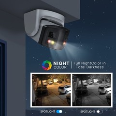 VIKYLIN Dual Light Color 180 degree POE 8MP 4K Ethernet CAMERA with audio ONVIF