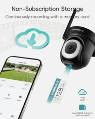 2K Wired Outdoor Security Camera, 3MP, AI Motion Detection, 24/7 Recording, 2-Wa