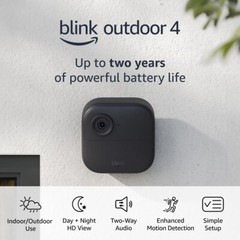 2 PACK BLINK OUTDOOR 4th Gen WiFi SECURITY Add-on Camera – SYNC MODULE REQUIRED