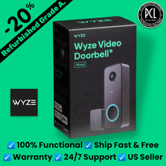 ✅ Wyze Video Doorbell v2 2K Wired Smart Security Camera Black — Excellent ✅