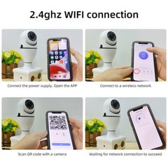 1080P HD E27 Light Bulb IP Camera 5G Wi-Fi IR Night Smart Home Wireless Security