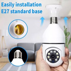 1080P HD E27 Light Bulb IP Camera 5G Wi-Fi IR Night Smart Home Wireless Security