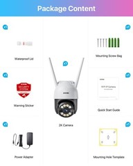 ZOSI 5MP/3MP/4K PTZ WIFI Security Camera Baby pet wifi Monitor security camera