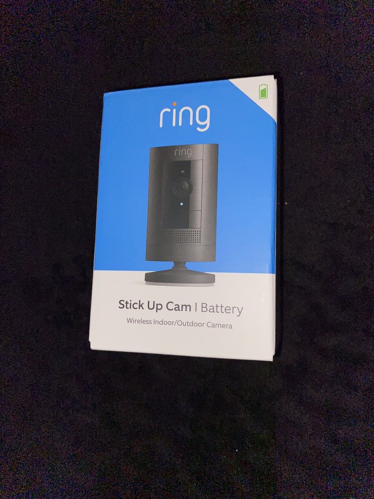 Ring Stick Up Cam Battery Wireless Outdoor/Indoor Camera Black New And Sealed
