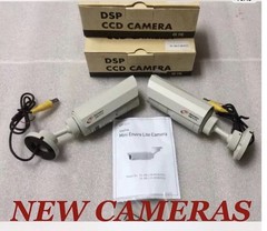 Lot 2 Electronics Line Weatherproof Bullet Color Cameras W/ Varifocal Lens NEW!