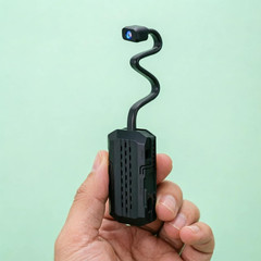 W-07 4K Goose-Neck No Wi-Fi Security Camera, Mini 4G LTE Cellular Camera with Bu