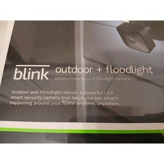 Blink Wireless Outdoor Floodlight HD Security Camera Kit Black NEW SEALED Unopen