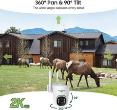 4G LTE Outdoor Security Camera – 360° PTZ, Color Night Vision, No WiFi Needed