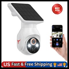 1080p Security Camera Wireless with Solar Panel, Smart AI Human Detection, 2-Way