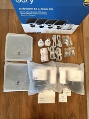 Lot Of 2 eufy Cam S4 Solar Security Cameras Wireless Outdoor 4K UHD w/Pan Tilt
