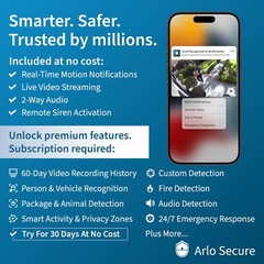 Arlo Pro 5S Spotlight Security Camera 2K 2-Way Audio Color Night Vision – White