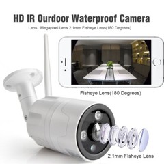 Qty 1X CHORTAU Outdoor Wireless Waterproof WiFi 1080P Security Bullet Camera