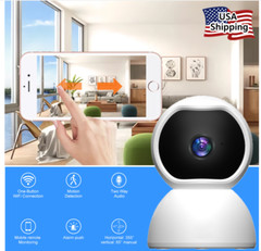 360° Wi-Fi Wireless Security IP Camera 1080 HD Night Vision, Motion Dome Cam