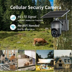 All-in-One 4G Security Camera with Night Vision & Smart Alerts for Outdoors