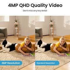 Aosu 4MP Security Camera Indoor No Subscription wifi cam Smart Motion Tracking