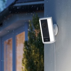 Ring Spotlight Cam Pro (Newest Model, 4k, White, Plug-In)