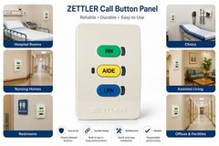 Zettler Nurse Call Staff Presence Station RN AIDE LPN Healthcare Hospital Unit