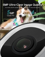 2-Pack 2K Wired Outdoor Security Camera, 3MP, 24/7 Recording, AI Motion Detectio