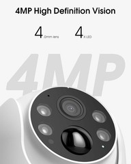 Dual-Band Wireless Solar Security Cameras with 360° Pan-Tilt and 2-Way Audio