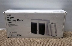 Wyze Battery Cam Pro 2 Pack WYZECOP-RB2PK Wireless 2k HD NEW BUT NO BATTERIES