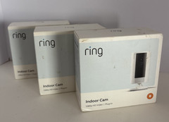 Lot of 3 – Ring Indoor Cam 2nd Gen (B0B6GLQJMV) Wi-Fi 1080p FHD Indoor Camera