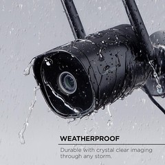 1080P Smart Outdoor Security Camera Weatherproof Night Vision Two-way Audio 3pac