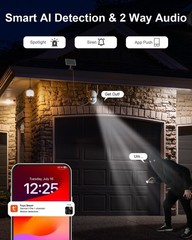 Lifetime Free Unlimited Data 4G LTE Battery Solar Wireless 3MP Security Camera