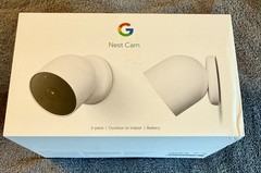 Google Nest Security Indoor Outdoor Cameras G3AL9 (Snow) 2-Pack NEW IN BOX