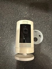 Ring Stick Up Cam Security Camera – White (No Battery) Model: 5UM7E5