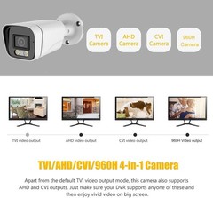 2MP Bullet TVI AHD CCTV 4IN1 Camera 65ft IR Night Vision Metal Housing 2.8mm
