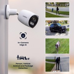 Lorex 4K 8MP IP Wired Dual-Lens Add-On Outdoor Security Camera Smart Security