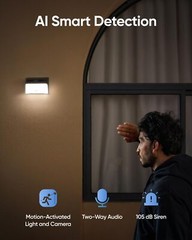 eufy Security Solar Wall Light Camera S120 Wireless Outdoor Camera 2K HD |Refurb