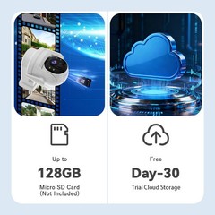 2/4 PacK Solar Camera Wireless Solar Security Camera System 4MP WiFi iP Camera
