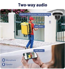 Anpviz 4MP PoE PTZ IP Camera with 4X Optical Zoom, 2560×1440@30fps, H.265+ Do…