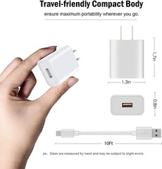 10Ft Power Adapter Wall Charger for Simplisafe Indoor Camera, Blink Mini Camera,