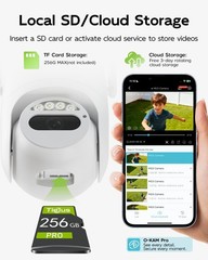 Security Camera 3MP Wired 24/7 Recording, 360° View, Motion Tracking – Plug-in