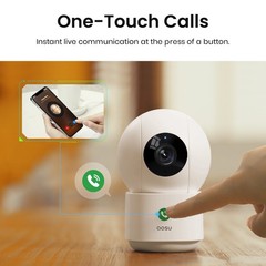 Aosu 4MP Security Camera Indoor No Subscription wifi cam Smart Motion Tracking
