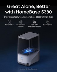 eufy eufyCam S4 Security Solar Camera Wireless Outdoor 4K UHD Color 360 Pan/Tilt