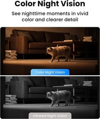 4MP 2K Indoor Security Camera, 360° PTZ Pet Camera with Phone App, Dual-Band WiF