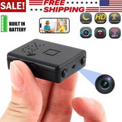 Smart Mini WiFi Camera Wireless 1080P HD Night Cam w/Battery Home Security DVR