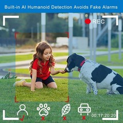 Tuya Smart Life Security Camera, 3MP HD, Night Vision, Pan/Tilt, White