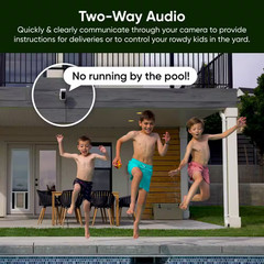 Battery Cam Pro 2-Pack, Wireless Indoor/Outdoor Home Security Camera, 2K HD Colo